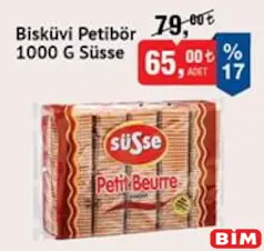 SÜSSE BİSKÜVİ PETİBÖR 1000 G fiyat ve kampanya bilgisi